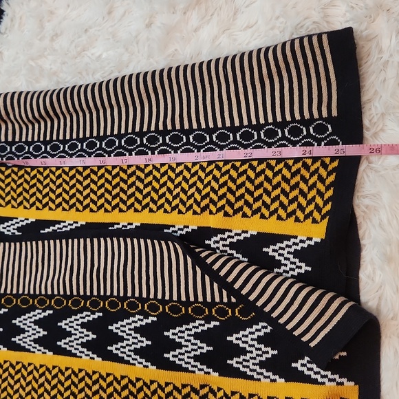 BONITA oversized, overlapping, open front multi design/colour cardigan - Picture 4 of 14